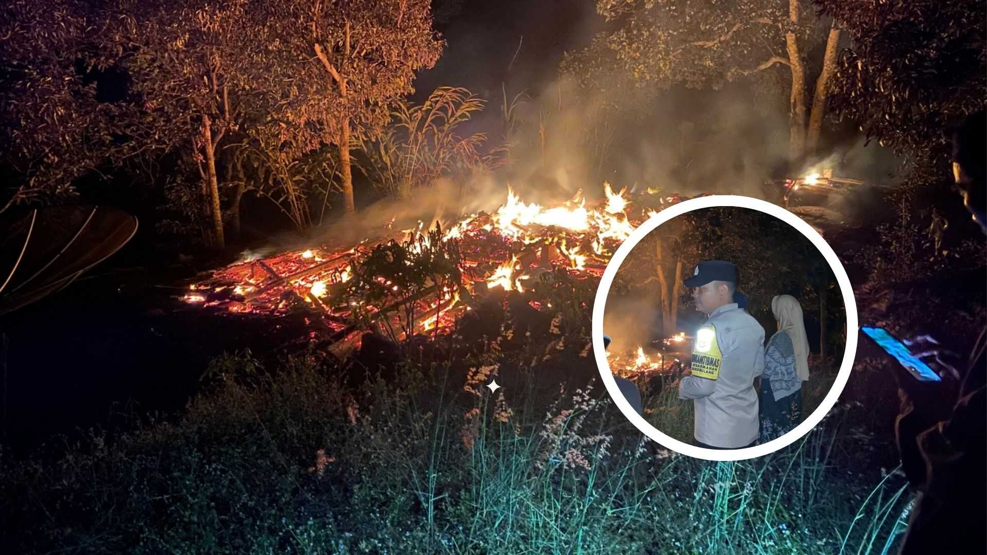 Rumah Panggung di Bungbulang Garut Hangus Terbakar, Dua Motor Ikut Ludes